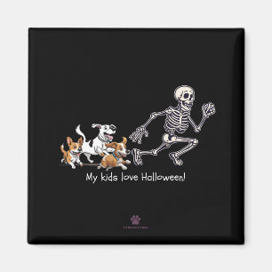 Mina barn kärlek Halloween! Magnet