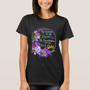 Mina barnbarn är min mun av Guld Funny G T Shirt