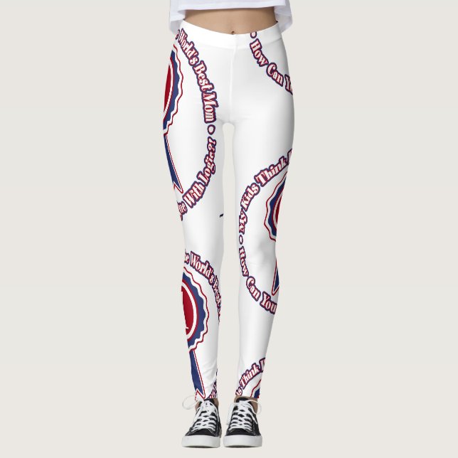 Mina barns Tänka Jag är världens bästa Mamma Leggings (Framsida)