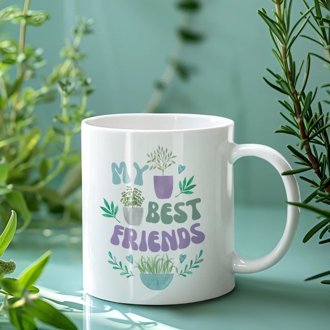 Mina bästa vänner är växter i Mugg (This, "My best friends" are plants mug would make the perfect gift for the plant lover! )