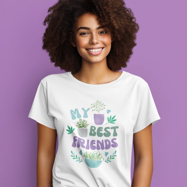 Mina bästa vänner är växter T-Shirt (This adorable, "My best friends" are plants tri-blend t-shirt would make the perfect gift! )