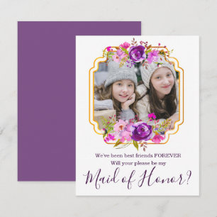 Mina bästa vänner blir mitt Maid of honor-kort Inbjudningar
