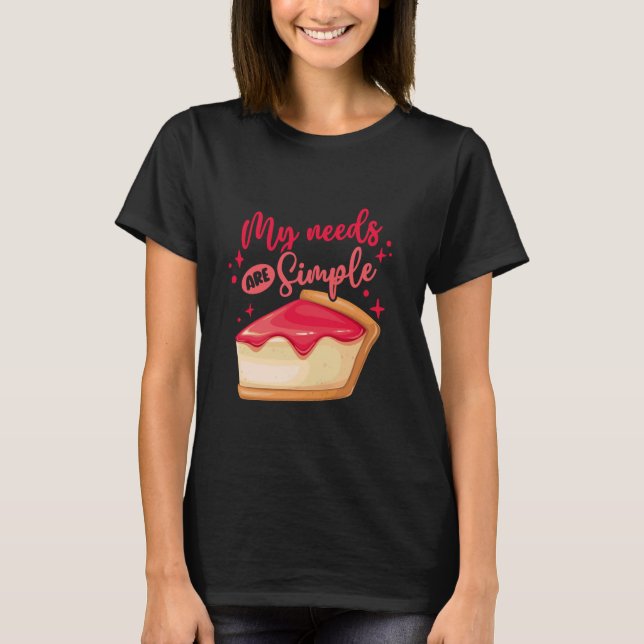 Mina behov av ostkummel är enkla t shirt (Framsida)
