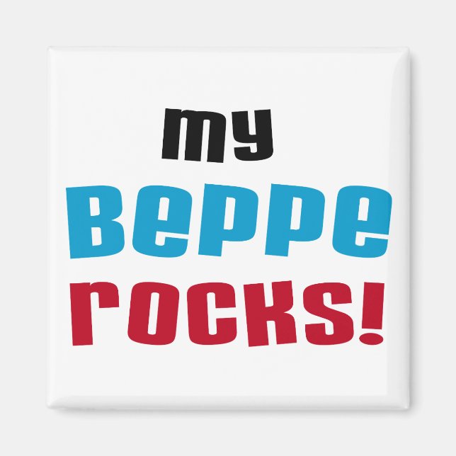 Mina Beppe Sten T-shirts och presenter Magnet (Framsidan)