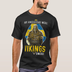 Mina besökare var Vikings Sverige svensk Flagga T Shirt