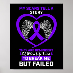 Mina bilar berättar Lila Hodgkins lymfoma Aw Poster