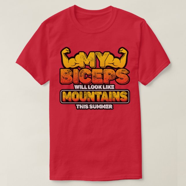 Mina biskopar ser ut som berg i sommar t shirt (Design framsida)