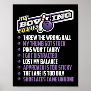 Mina Bowling Excuses Poster