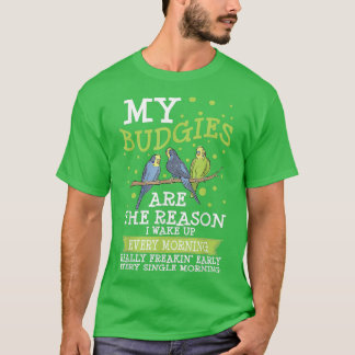 Mina budgies Parrot Bird Budgerigar Funny Budgie T Shirt