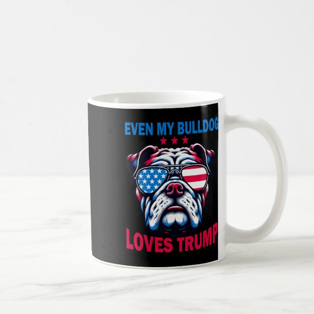 Mina Bulldog Kärlek Trump Kaffemugg (Höger)