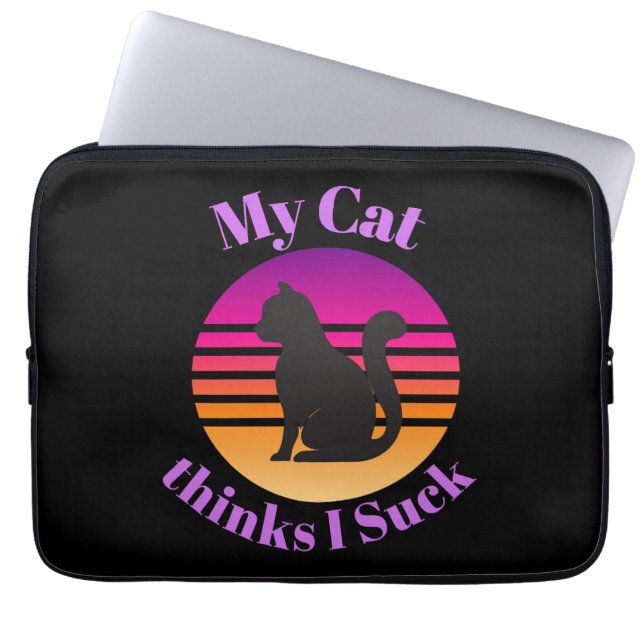 Mina CAT-tankar jag suger Laptop Fodral (Framsidan)