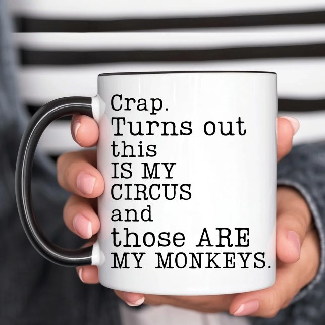 Mina circus Mina apor Mugg (Skapare uppladdad)