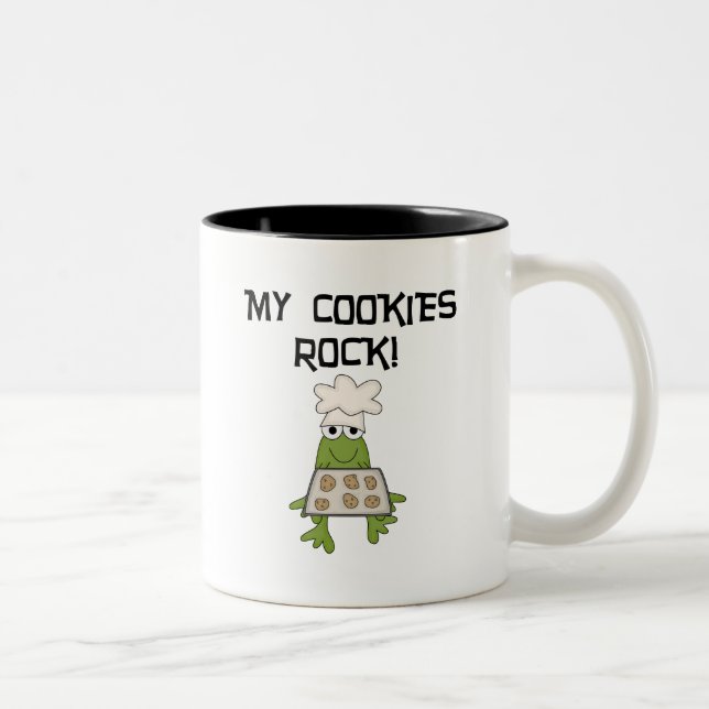 Mina Cookies Sten Tshirts och presenter Två-Tonad Mugg (Höger)