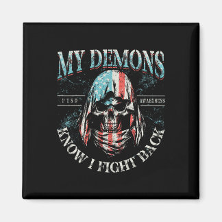 Mina demoner vet att jag kämpar Ck Skalle PTSD Med Magnet