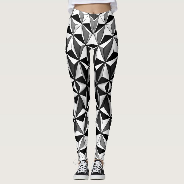 Mina diamanter är större än dina.| Monokrom Leggings (Framsida)