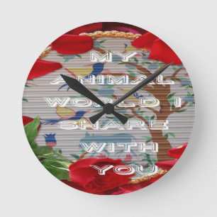 Mina djur World valentine.png Rund Klocka