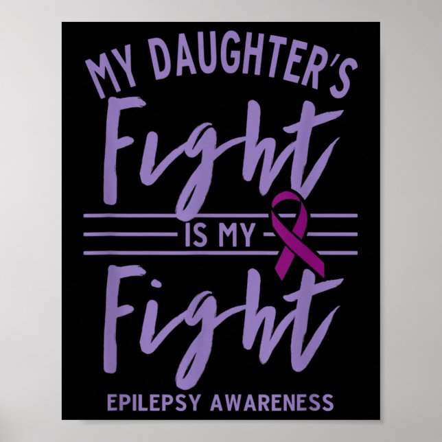 Mina döttrar kämpar mot min medvetenhet om epileps poster (Framsidan)