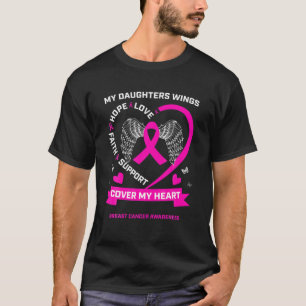 Mina döttrar Vinge täcker mitt hjärta bröstcan T Shirt