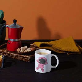 Mina Dream Astronut enkla klassiska minimalistiska Kaffemugg