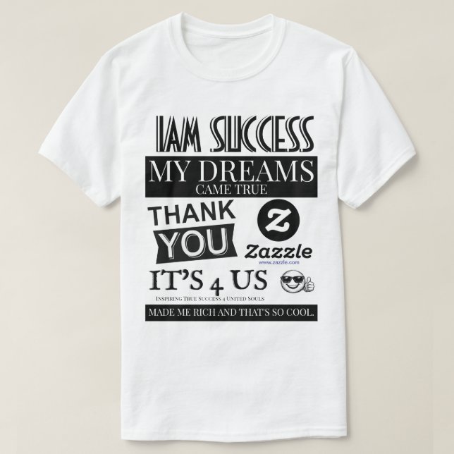 MINA DRÖMMAR GICK I UPPFYLLELSE T SHIRT (Design framsida)