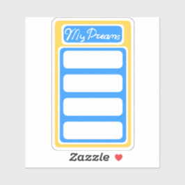 Mina drömmar om att klistermärken i det moderna Uk