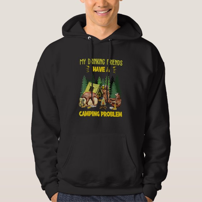 Mina dryckesvänner har ett kampanjproblem hoodie (Framsida)