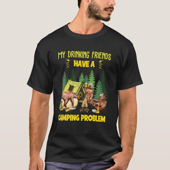 Mina dryckesvänner har ett kampanjproblem t shirt (Framsida)