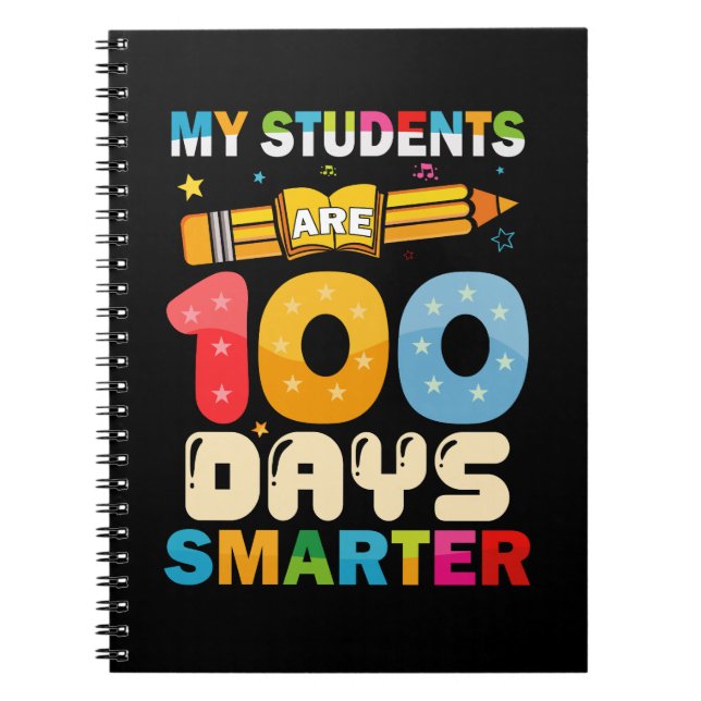 Mina elever är 100 dagar smartare lärare anteckningsbok (Framsidan)