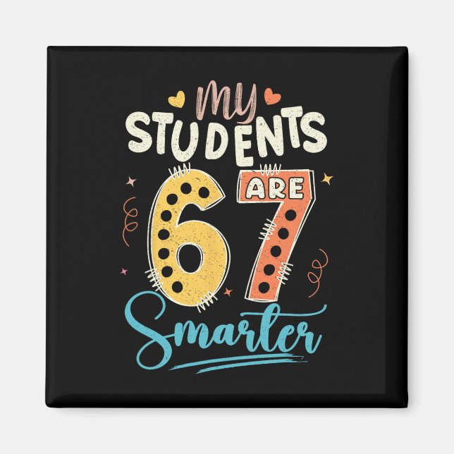 Mina elever är 67 dagar smartare lärare  magnet (Framsidan)
