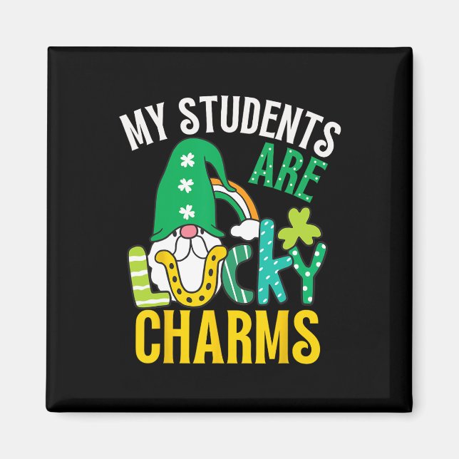 Mina elever är mina lyckobringande lärare St Patri Magnet (Framsidan)