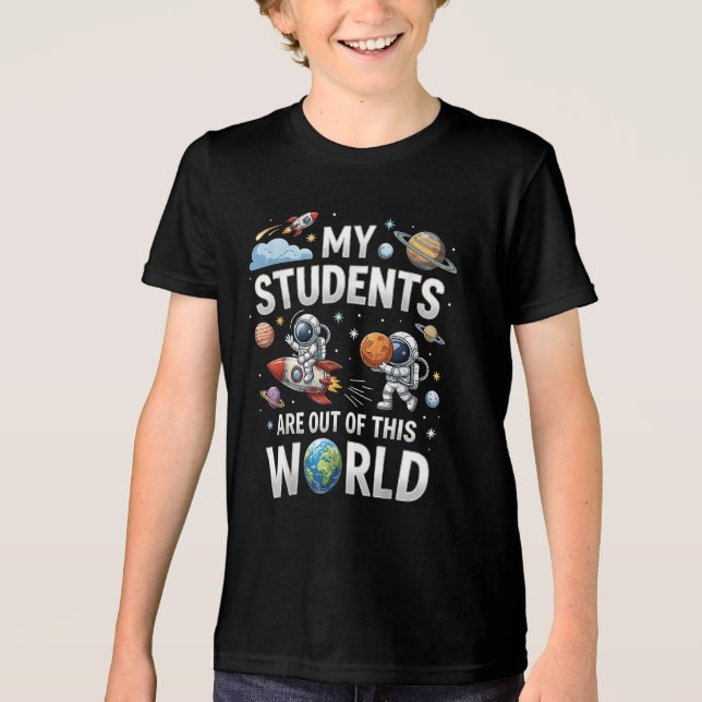 Mina elever är ute i detta rymduniversum t shirt (Framsida)