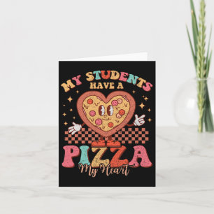 Mina elever har en pizza av mitt hjärta Alla hjärt Kort
