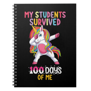Mina elever överlevde 100 dagar med mig skollärare anteckningsbok