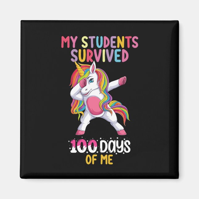 Mina elever överlevde 100 dagar med mig skollärare magnet (Framsidan)