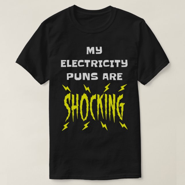 Mina elkulor skakar fysiska elektriska t shirt (Design framsida)