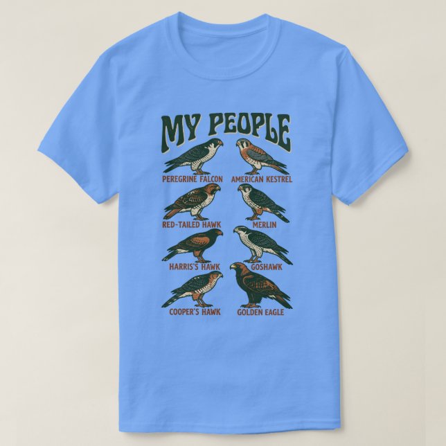 Mina Falkeneringsfolk T Shirt (Design framsida)