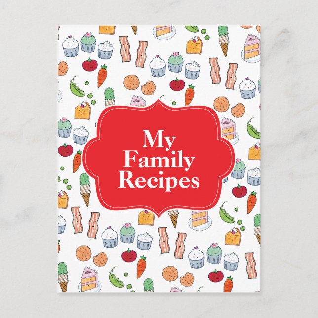 Mina familjerecept vykort (Framsida)