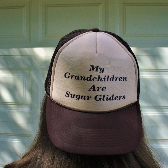 Mina farbarn är sockerglimmer keps (My Grandchildren Are Sugar Gliders Trucker Hat)