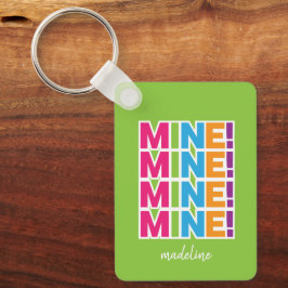 MINA! - Färgfärgad nyckelkedja för Personlig Nyckelring