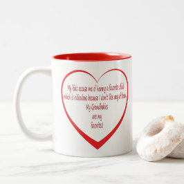 Mina farmor är mina favoriter Två-Tonad mugg