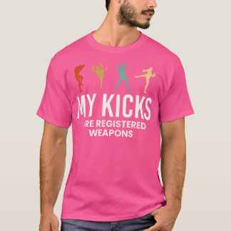 Mina fästingar är registrerade vapen Kickboxing Ki T Shirt