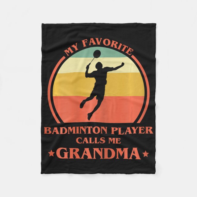 Mina favoritbadminton-spelare kallar mig Grand Fleecefilt (Framsidan)