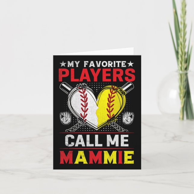 Mina favoritbasebollsoftbollspelare kallar mig Mam Kort (Framsida)