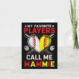 Mina favoritbasebollsoftbollspelare kallar mig Mam Kort