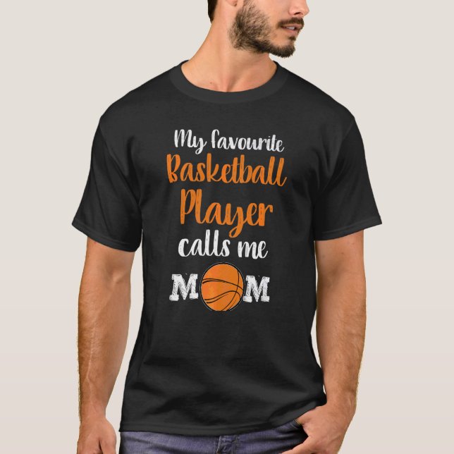 Mina favoritbasketspelare kallar mig Mamma T Shirt (Framsida)