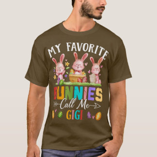 Mina favoritbunnies kallar mig Gigi Family Öster T Shirt