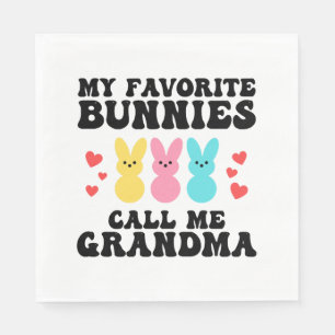 Mina favoritbunnies kallar mig Grandma Mor Pappersservett