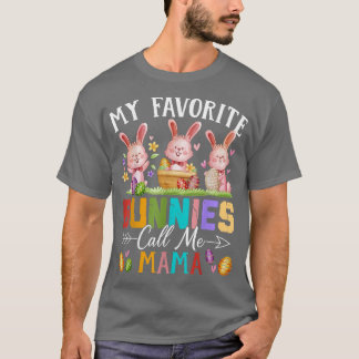Mina favoritbunnies kallar mig Mamma Family Öster T Shirt