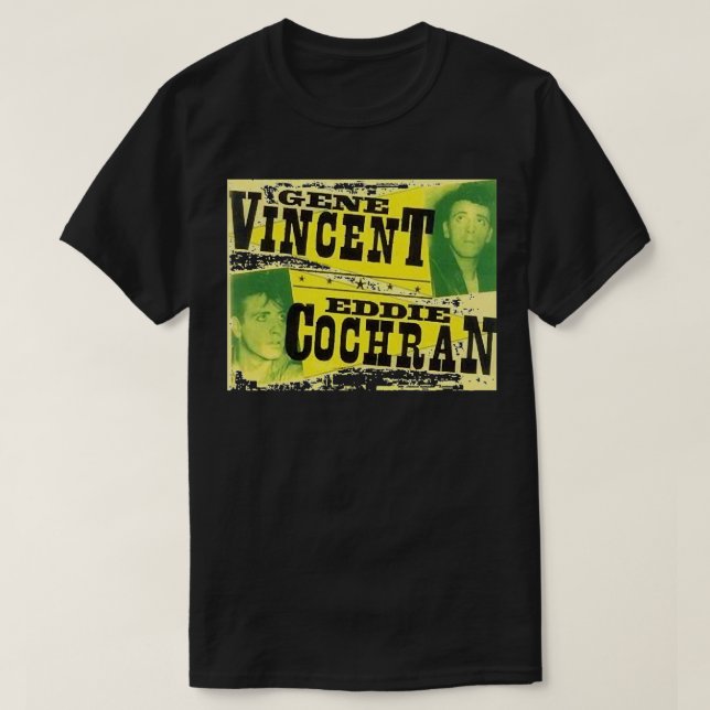 Mina favoriter Eddie Cochran och Gene Vincent T Shirt (Design framsida)