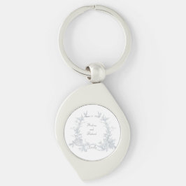 Mina favoriter i Bröllop Garden Wedding Keychain Swirl Silverfärgad Nyckelring